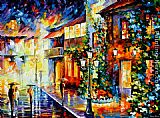 Out on The Town Paintings - TOWN FROM THE DREAM by Leonid Afremov